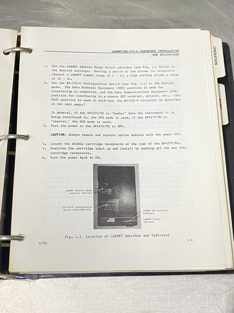 Spectra-Physics SP 4270 - Users Guide / Instruction Manual / Operator Book