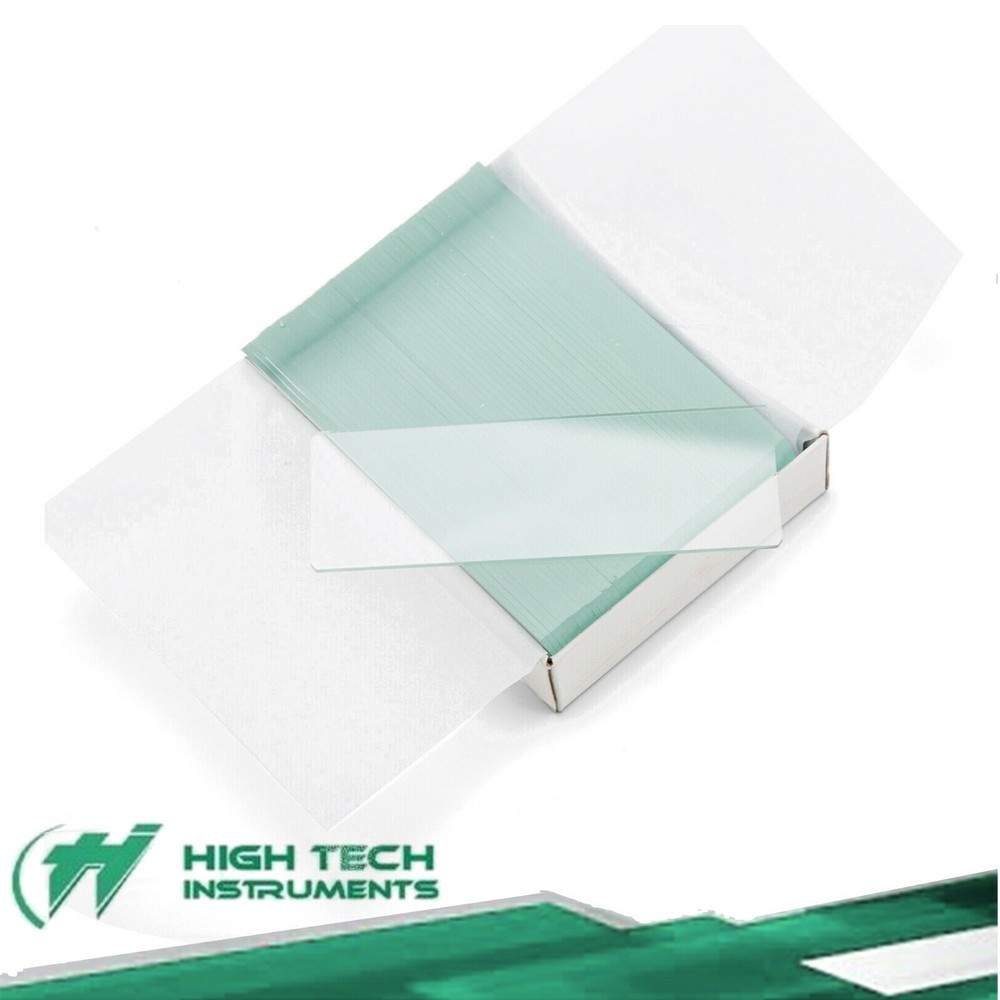 50Pcs Pre-cleaned Blank Clear Glass Microscope Slides