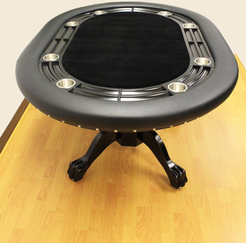 Luxury MRC Poker Table MINI MONARCH Black Solid Wood Legs Plus Dining Table Top