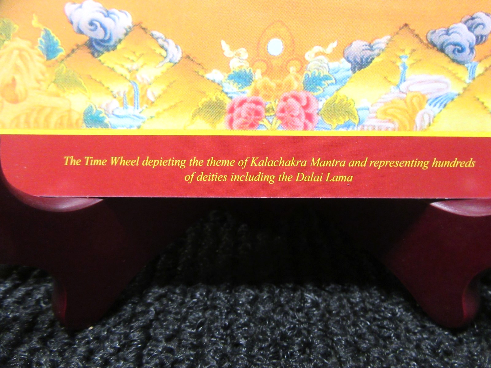 Kalachakra Mandala Print Blessed By Lama Zopa At Kopan Monastery 2013 See Pics!!