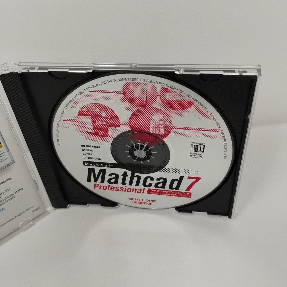 Mathsoft Mathcad 7 Professional MathConnex Treasury - 2 CDs & User Guides