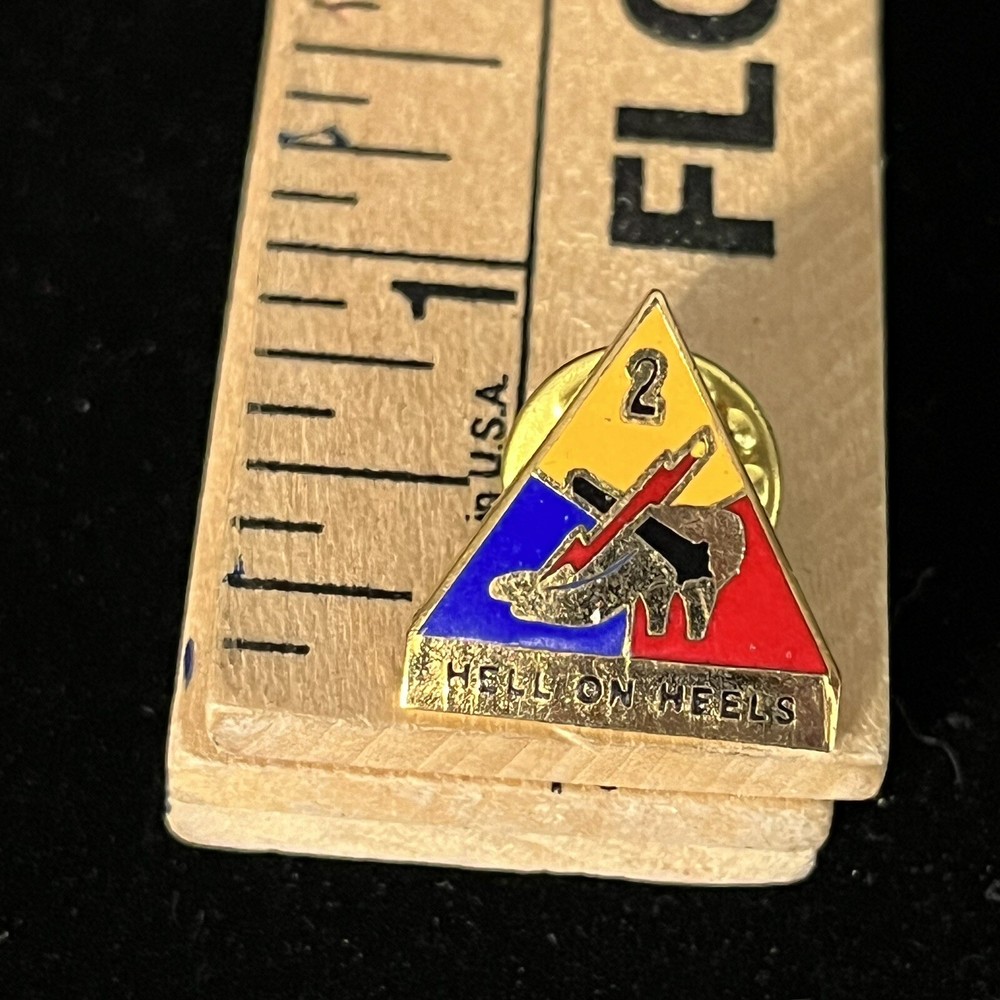 Hell On Heels Tiny Triangle Army Pin