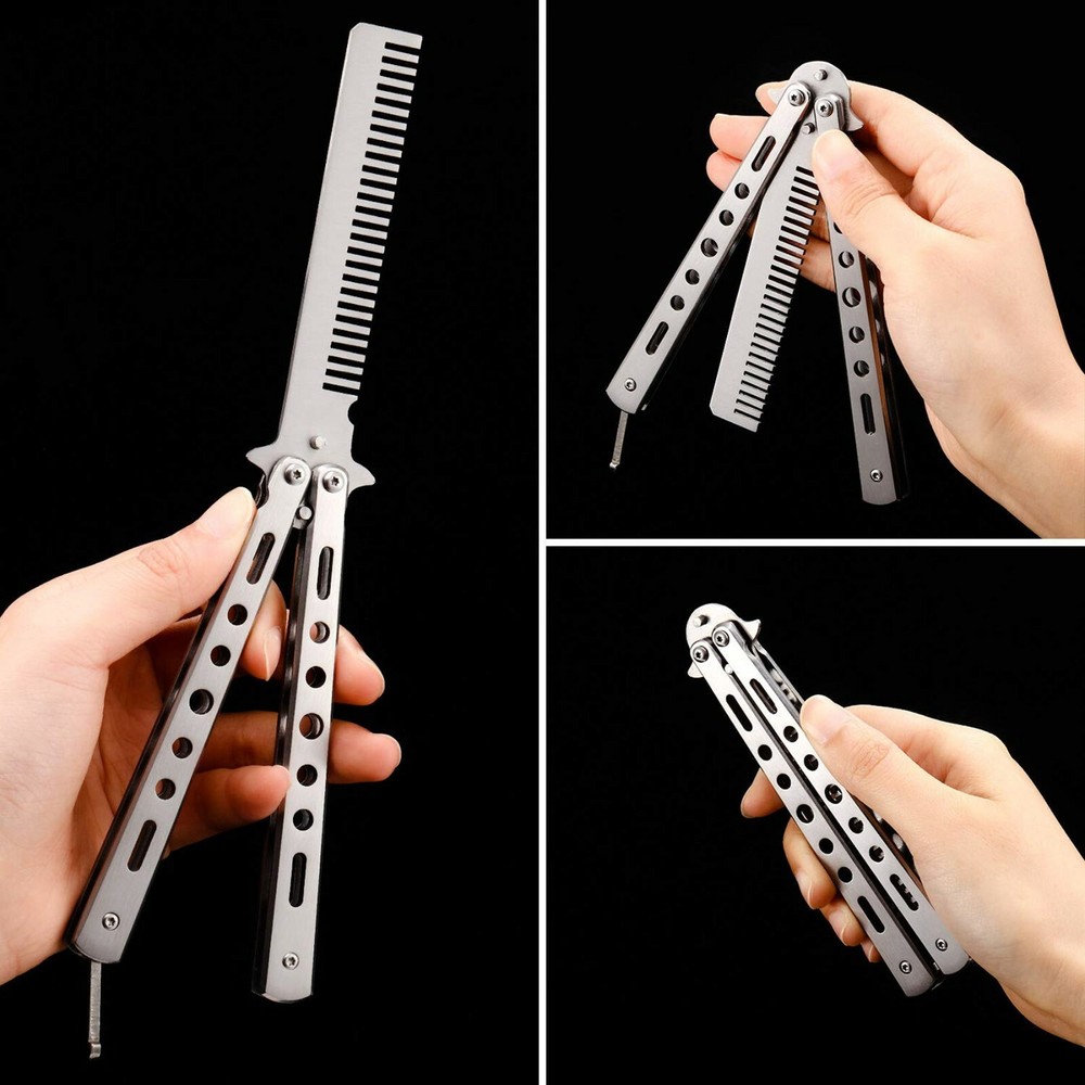 Butterfly Trainer Training Comb Dull Knife Tool Metal Practice tool
