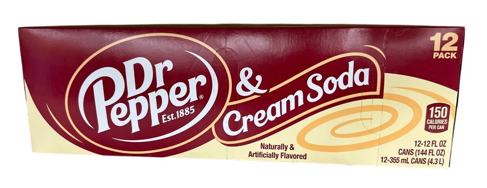 Dr Pepper & Cream Soda 12 pack