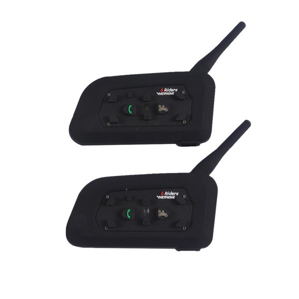 2X Bluetooth Motorcycle Helmet Intercom Interphone Headset Intercomunicador