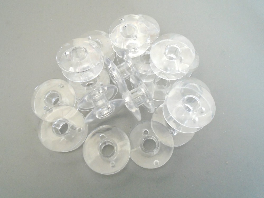 50 Plastic Sewing drop-in Bobbins for Singer 66 Class
