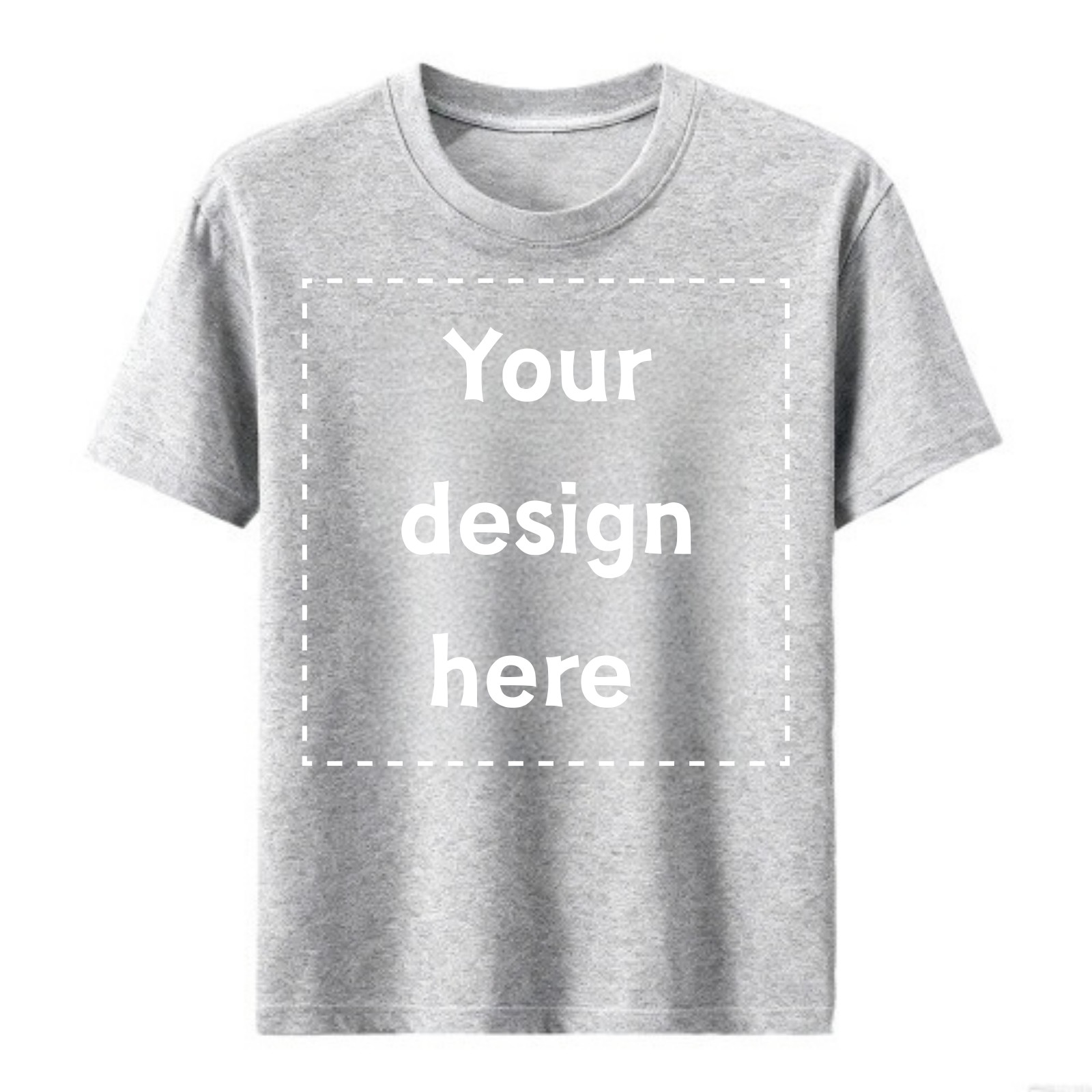 Custom T-Shirt Personalized Photo Text Logo Any Position Front Back Chest Unisex