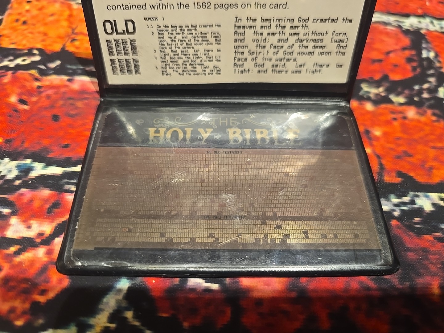 UNIQUE 1970 Holy Lunar Bible NCR Microform - Complete - NEW - King James Edition