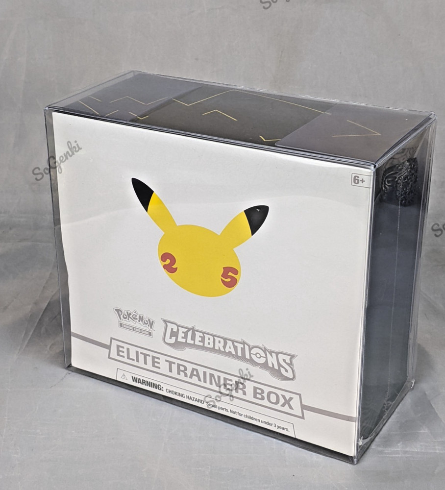 Pokemon ETB Protector Display Case PVC for Elite Trainer Box 5 Pack