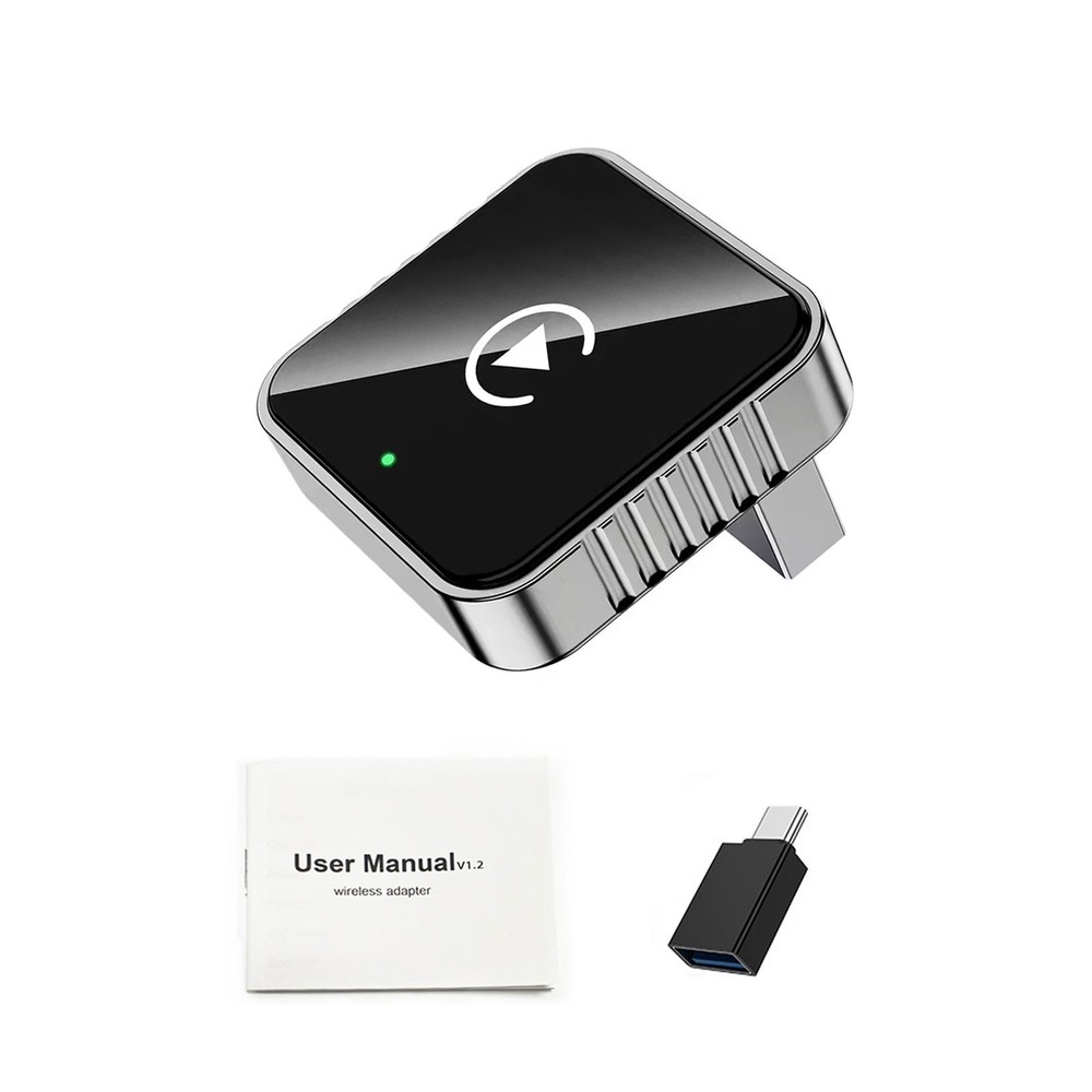 2-in-1 Wireless Carplay Android Auto Adapter Plug&play USB For Iphone Android l6