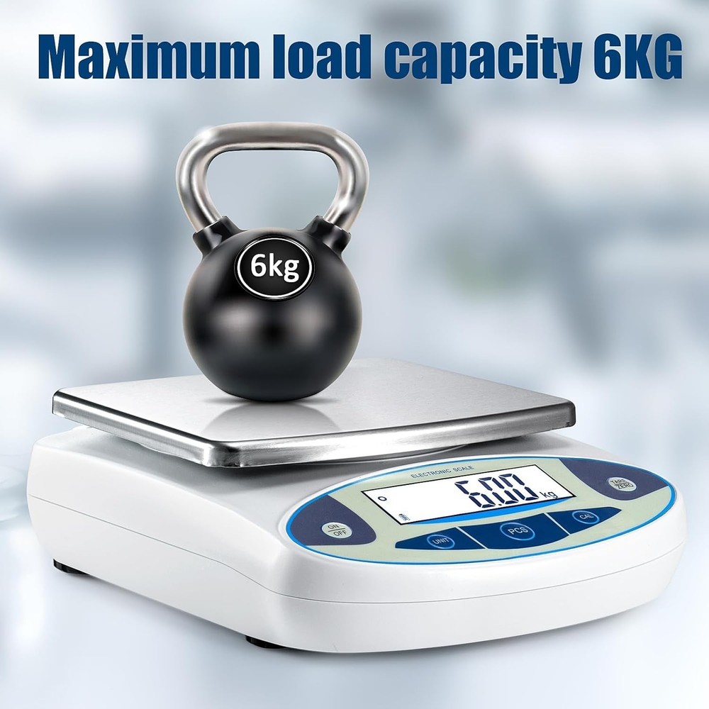 Mini 6000g High Precision Digital Scale with Quick Unit Conversion for All Needs