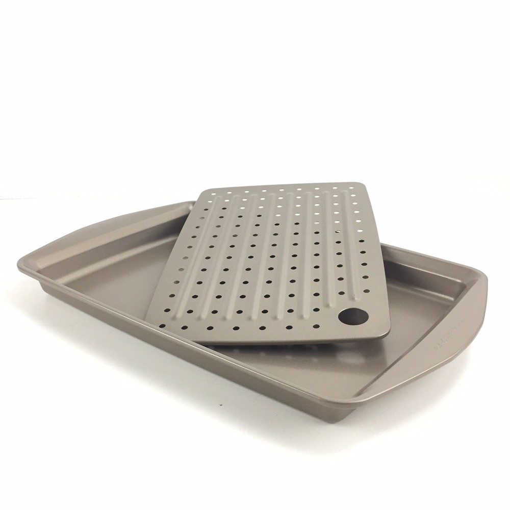 Rachael Ray Cucina Nonstick Baking Sheet, Crisper Set