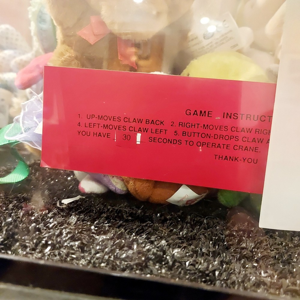 Vintage Hollywood Skill Crane Claw Machine