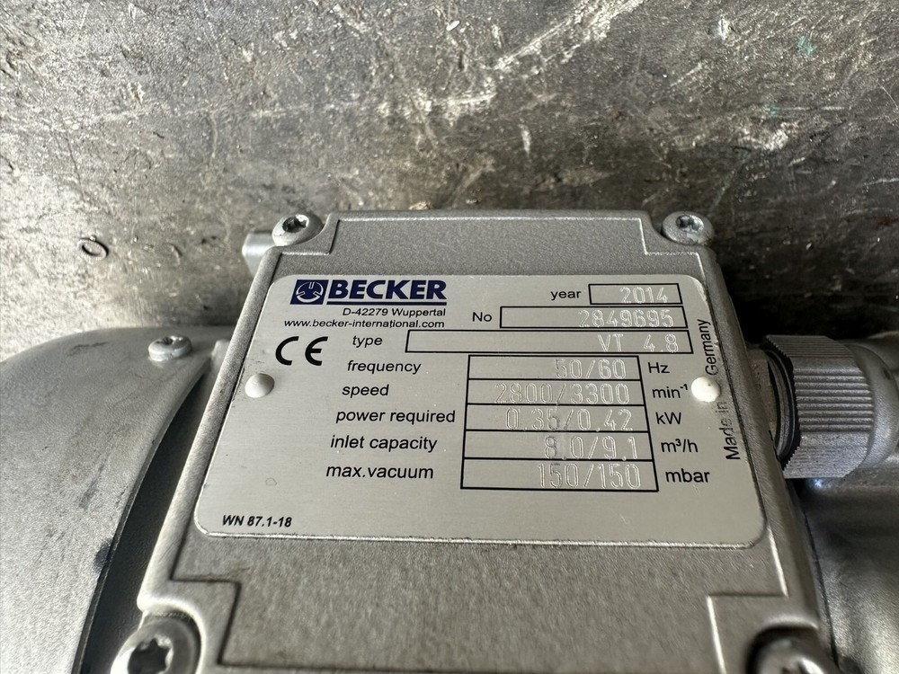 Becker VT 4.8 vacuum pump