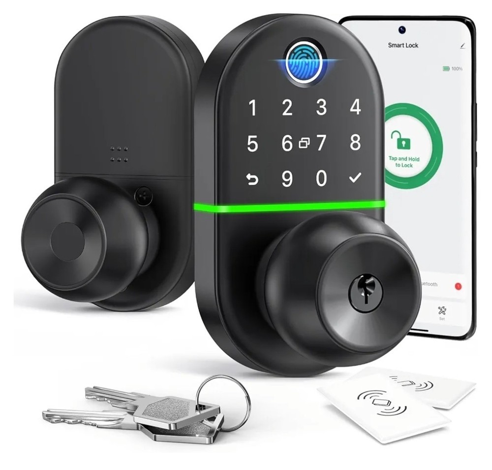 Keypad Digital Lock, Biometric Lock with Fingerprint, Easy Installation