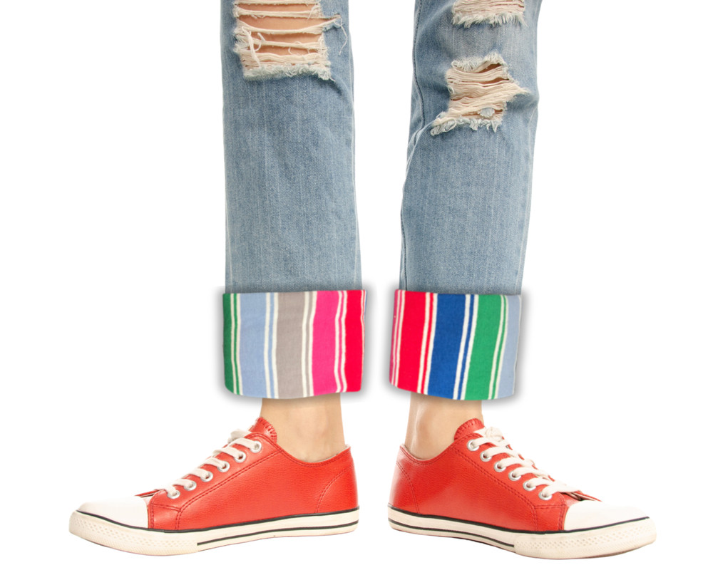 Rainbow Striped Nice Guy Cosplay Pant Cuffs