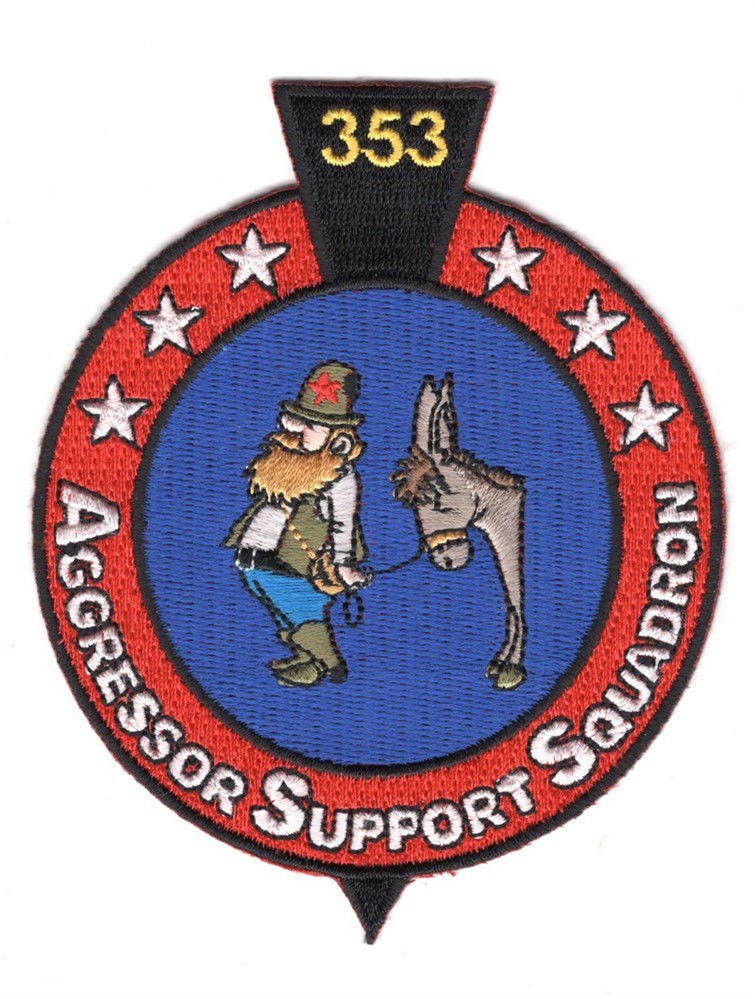 USAF Air Force Patch:   353rd Aggressor Support Squadron - 3 1/4"