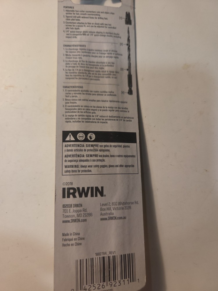 Irwin #12 Tapered Countersink Tool - 1882784 7/32"