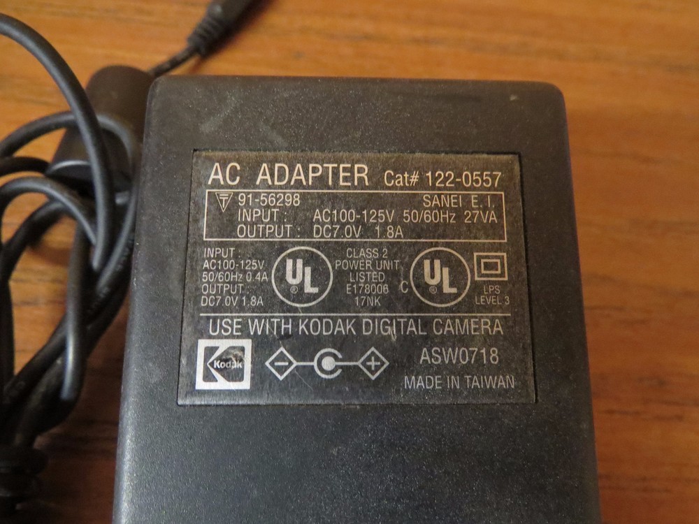 + AC Adapter ASW0718 for Kodak Digital Camera