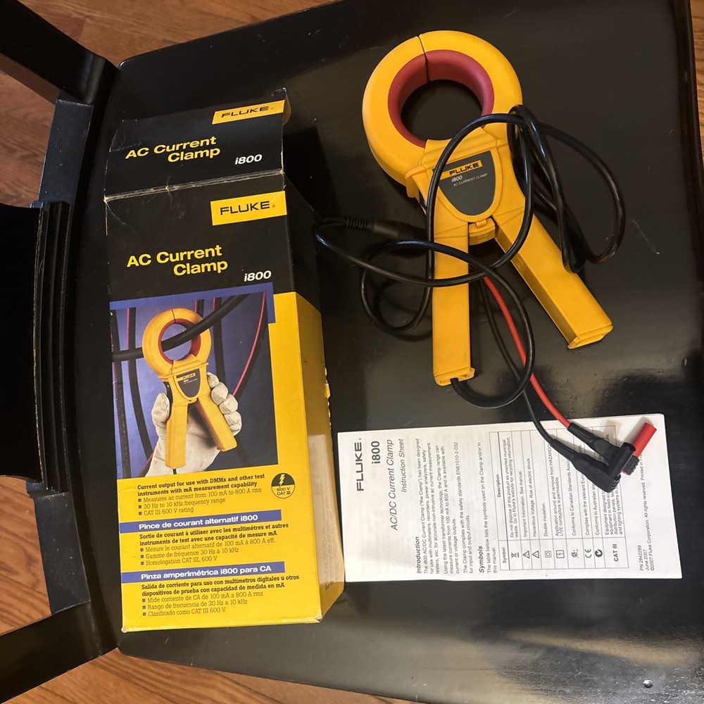 Fluke Fluke-I800 Ac Clamp On Current Probe, 800A