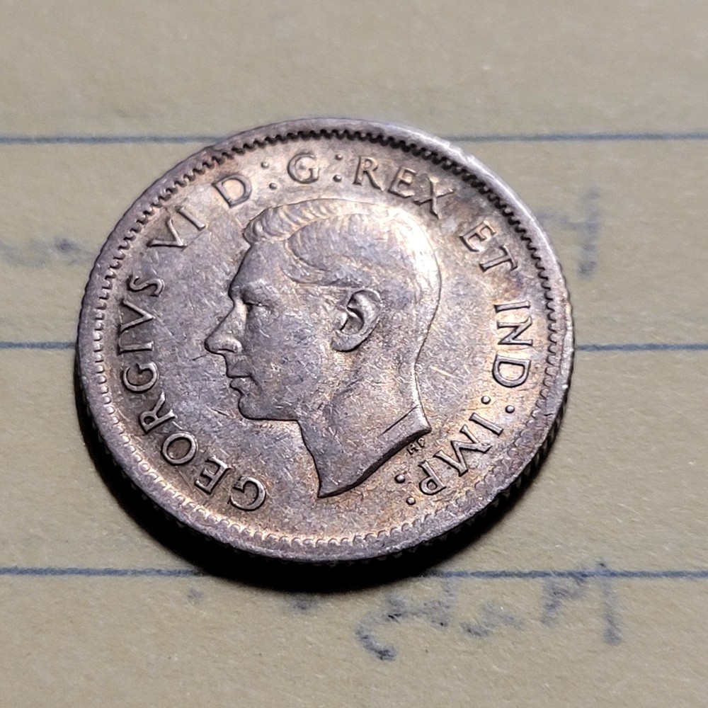 1938 CANADA 10 CENT COIN (VF)
