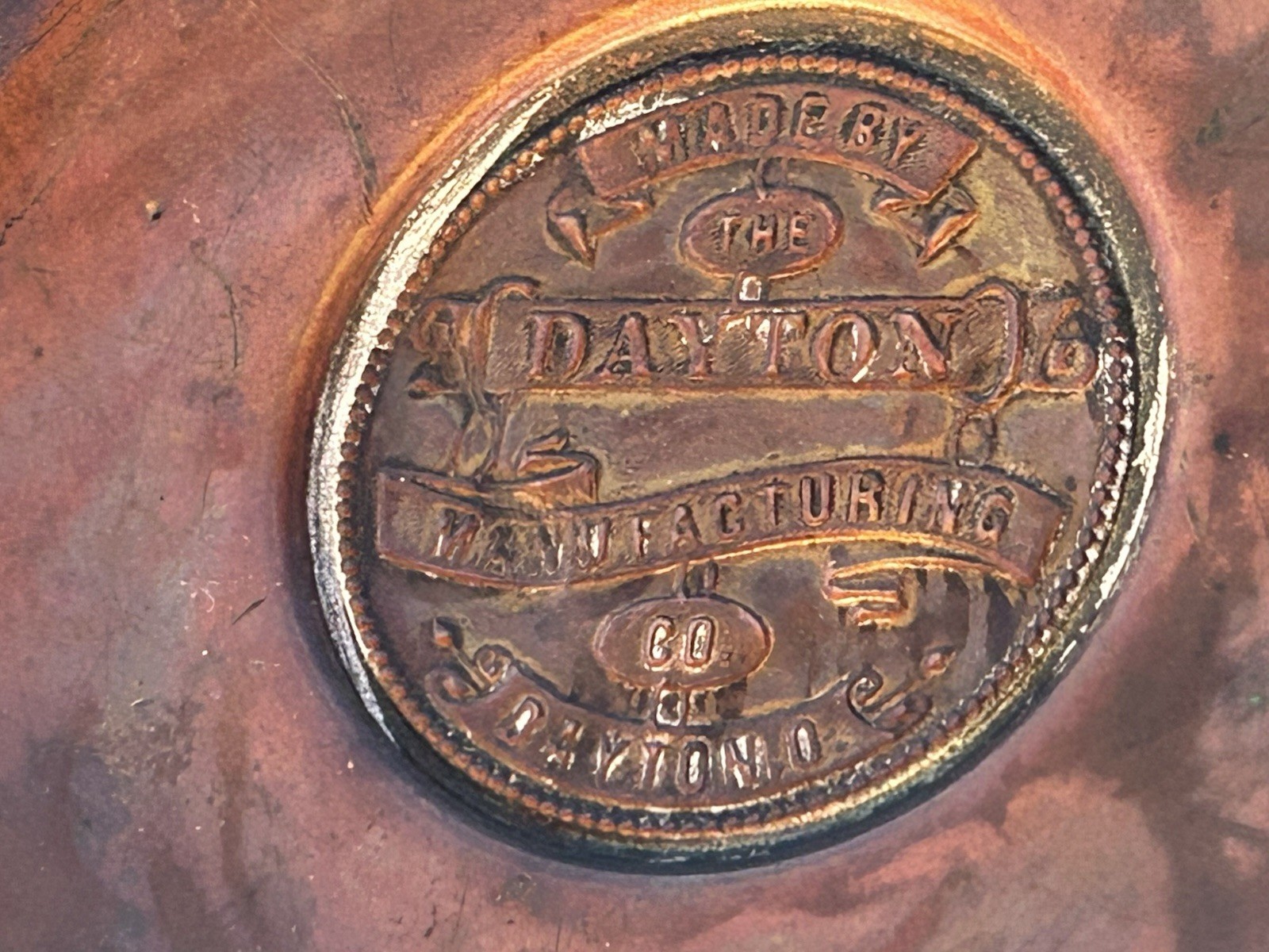 Antique Dayton Manufacturing Chesapeake Ohio Railroad Wall Mount 16” Oil Lamp