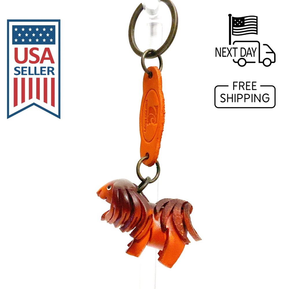 SHIH TZU Handmade Leather Keyring