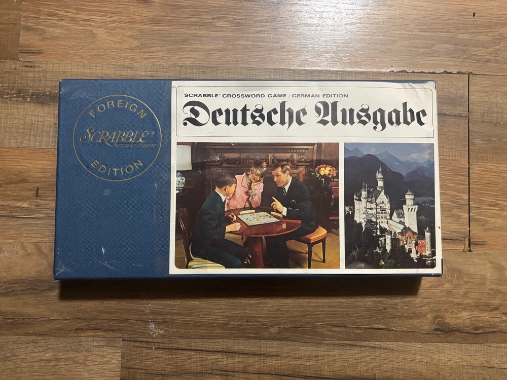 Vintage 1968 Foreign Edition Scrabble (German)