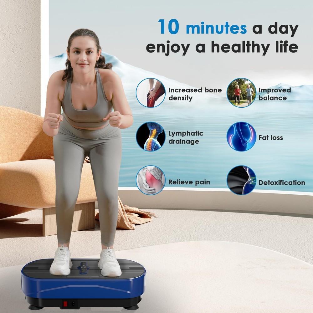 Vibration Plate Exercise Machine, Vibration Plate for Lymphatic Drainage, Who...