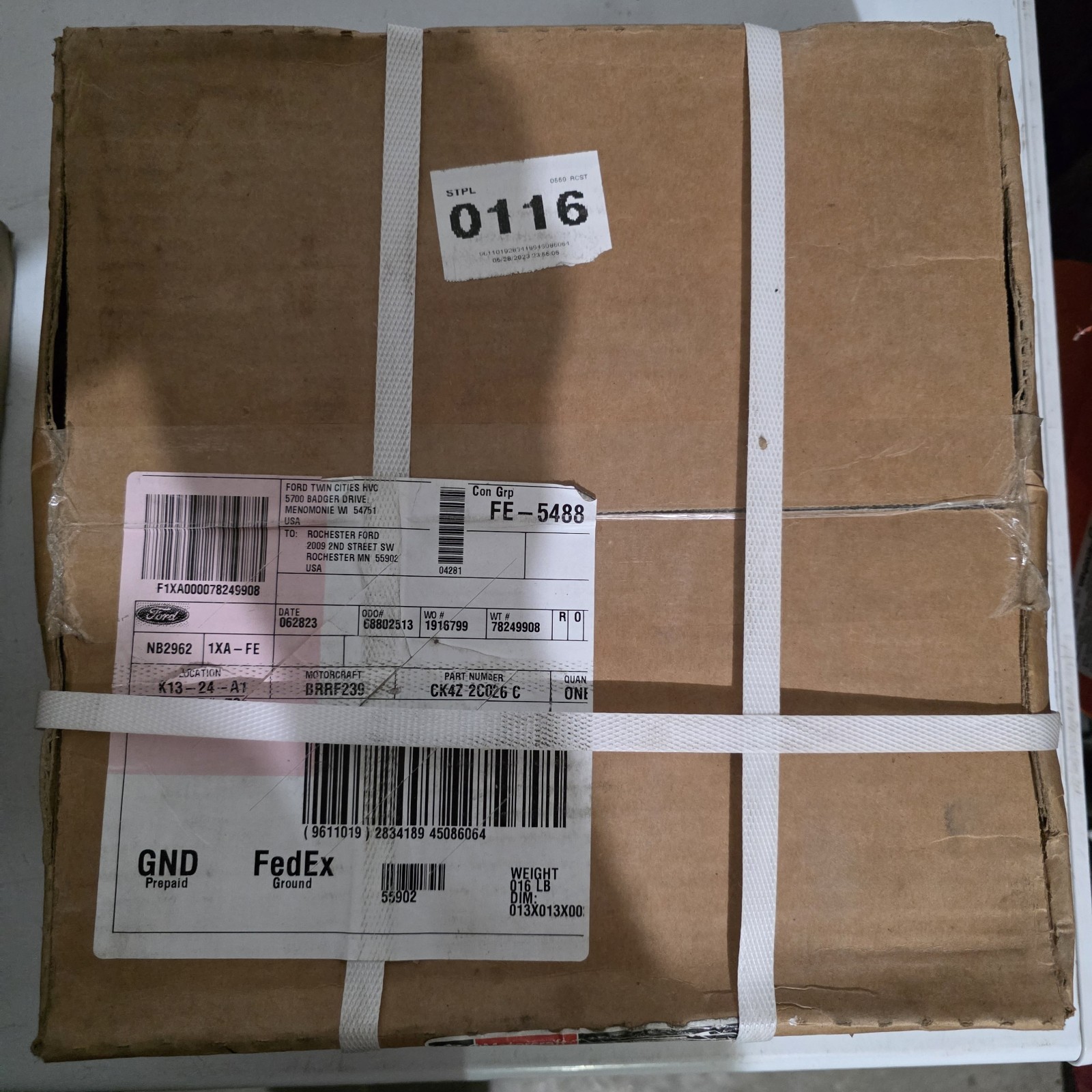 OEM Motorcraft BRRF-239 2015-2023 Ford Transit Rear Brake Rotor CK4Z2C026C NIB