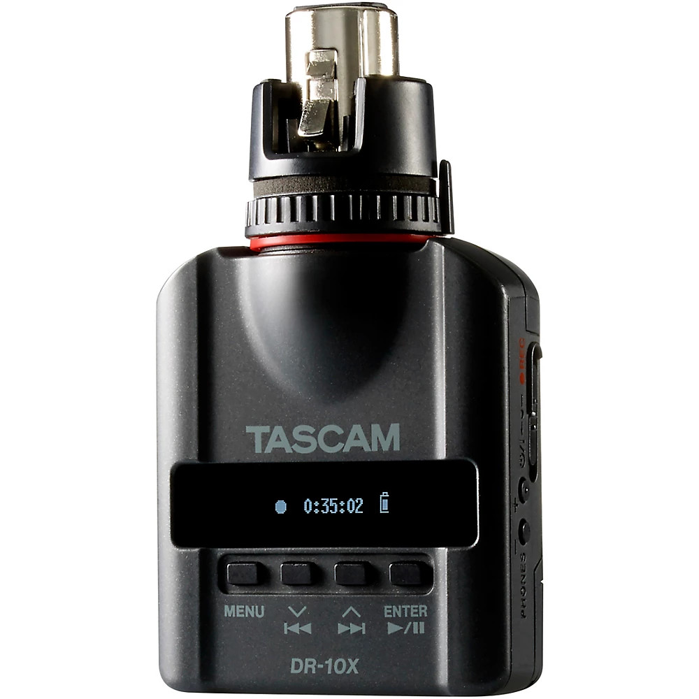 TASCAM DR-10X XLR Plug-on Compact Recorder