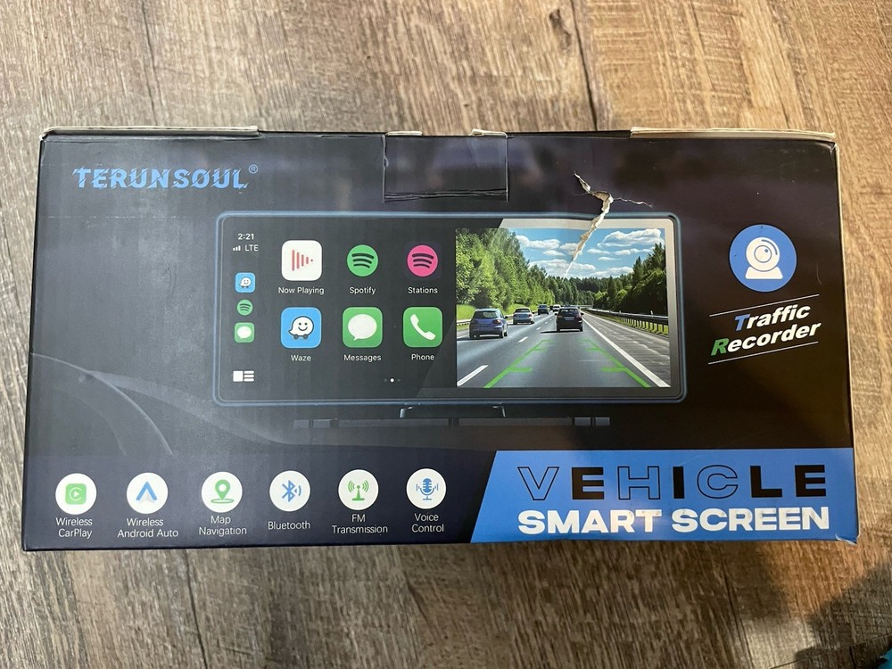 Terunsoul Vehicle Smart Screen With Bluetooth Wireless CarPlay/Android Auto Open