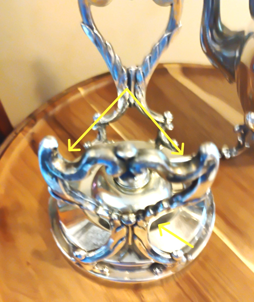 Birmingham Silverplate Over Copper Tilting Tea/Coffee Pot W/Stand & Warmer