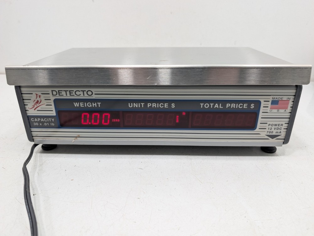 Cardinal Detecto Digital Price Computing Scale Counter Model PC-30-A Working