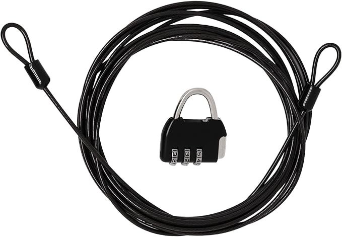 14.7FT Security Steel Cable with 3 Digit Combination Lock