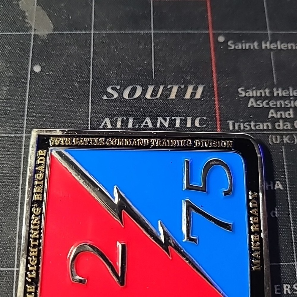 2nd Brigade 75th Battle Command Training Division Lightning Challenge Coin