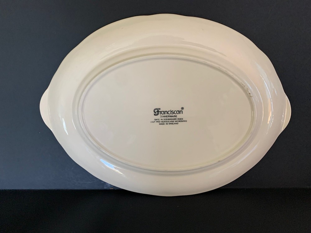 Franciscan Ware Serving Platter Apple Pattern Vintage Made in England 1995