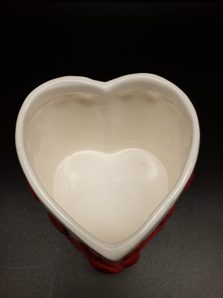 Heart Shaped Ceramic Valentine Candy Dish