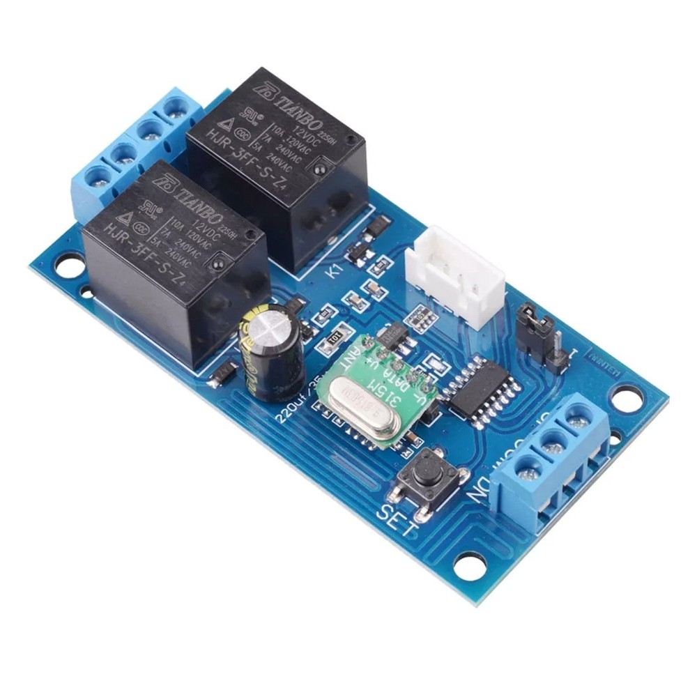 Universal Motor Wireless Remote 12V Switch 2 Channel RF433MHz Remote Control