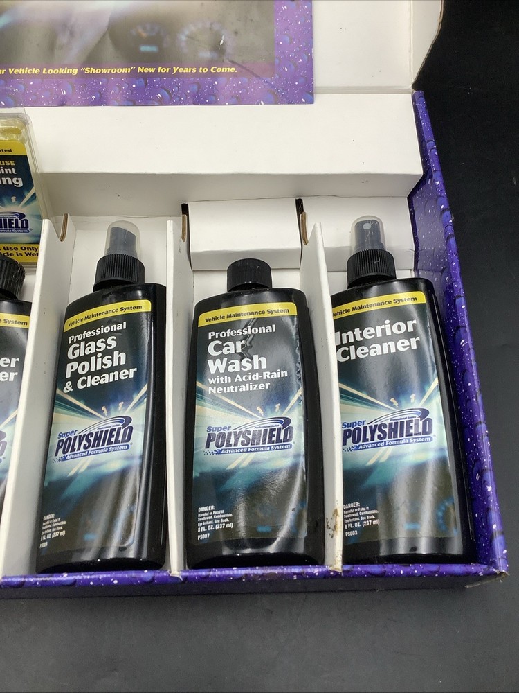 Super Polyshield Advanced Formula Car Detailing System -Complete Kit -18