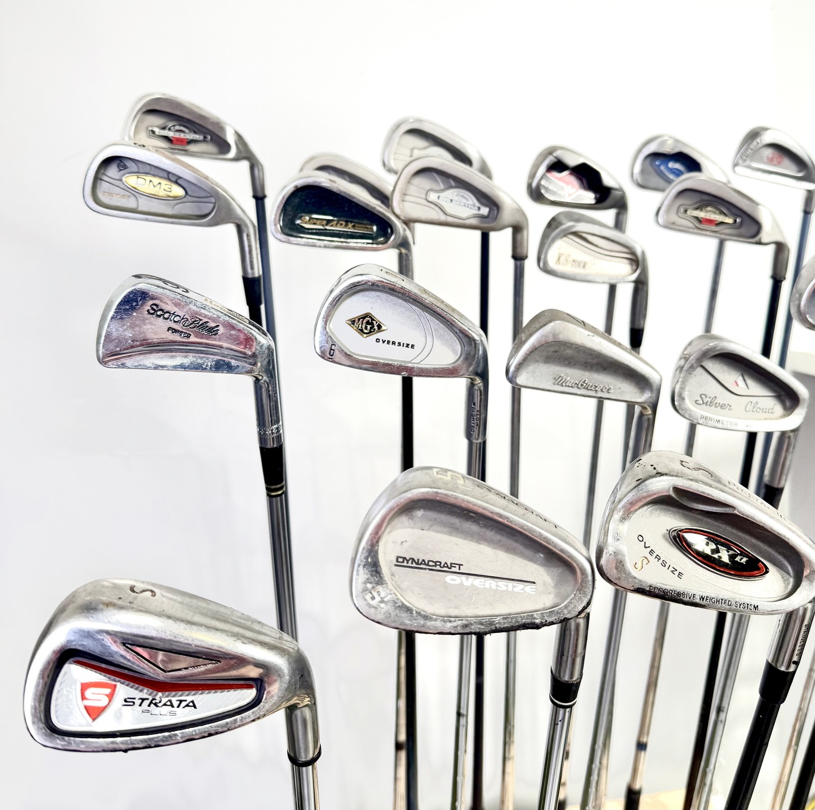 Wholesale Lot of 24 Golf Clubs - Right Handed - Assorted Irons and Wedges