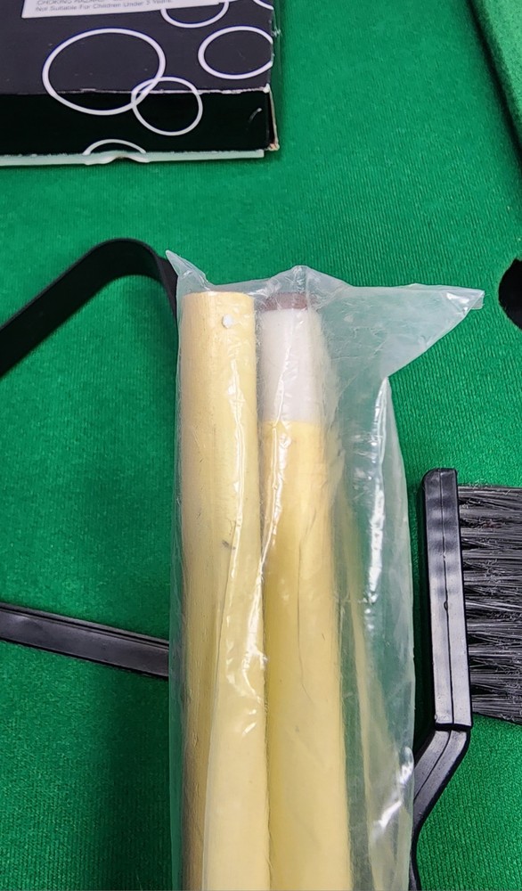 Miniature 20x12" Tabletop Billiards POOL TABLE SET Complete - USED ONCE **READ**