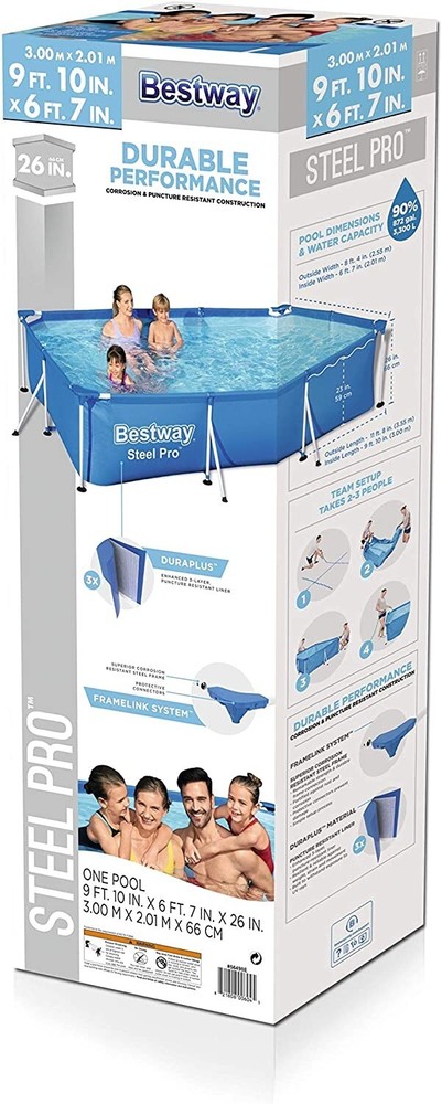 Steel Pro Deluxe Splash Frame Pool