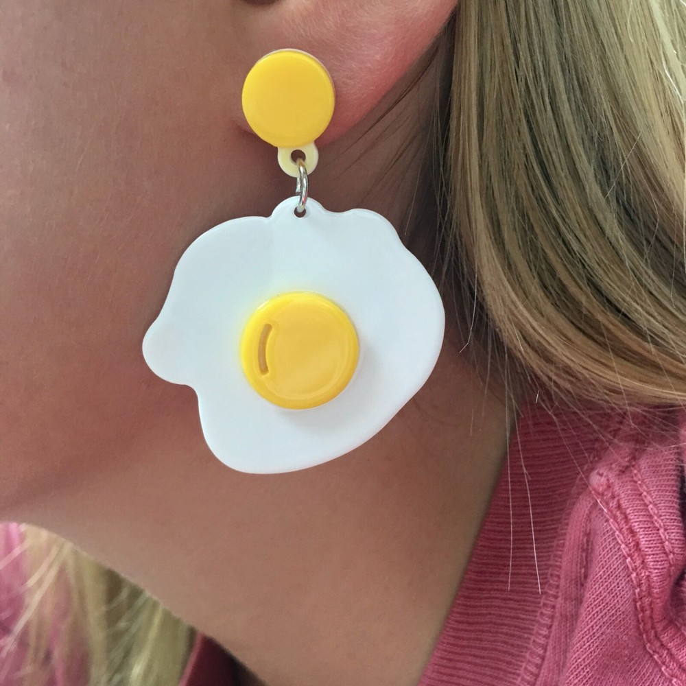 Sunny Side Up Eggs Earrings