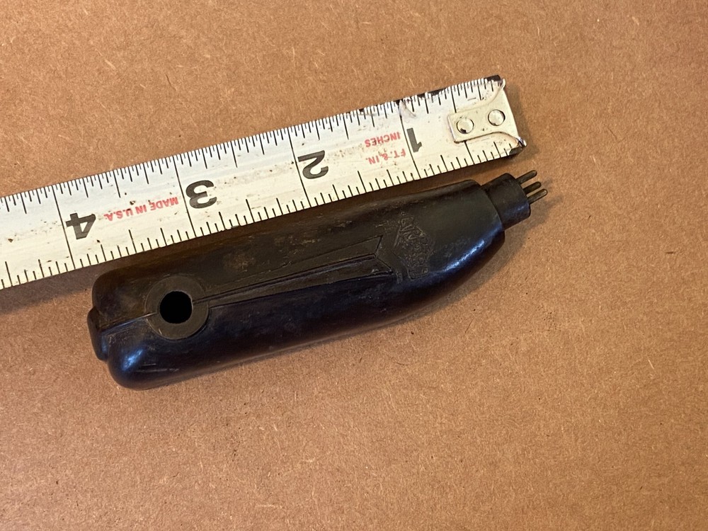 Vintage Garrard Brown Bakelite Headshell Mono 3-pin