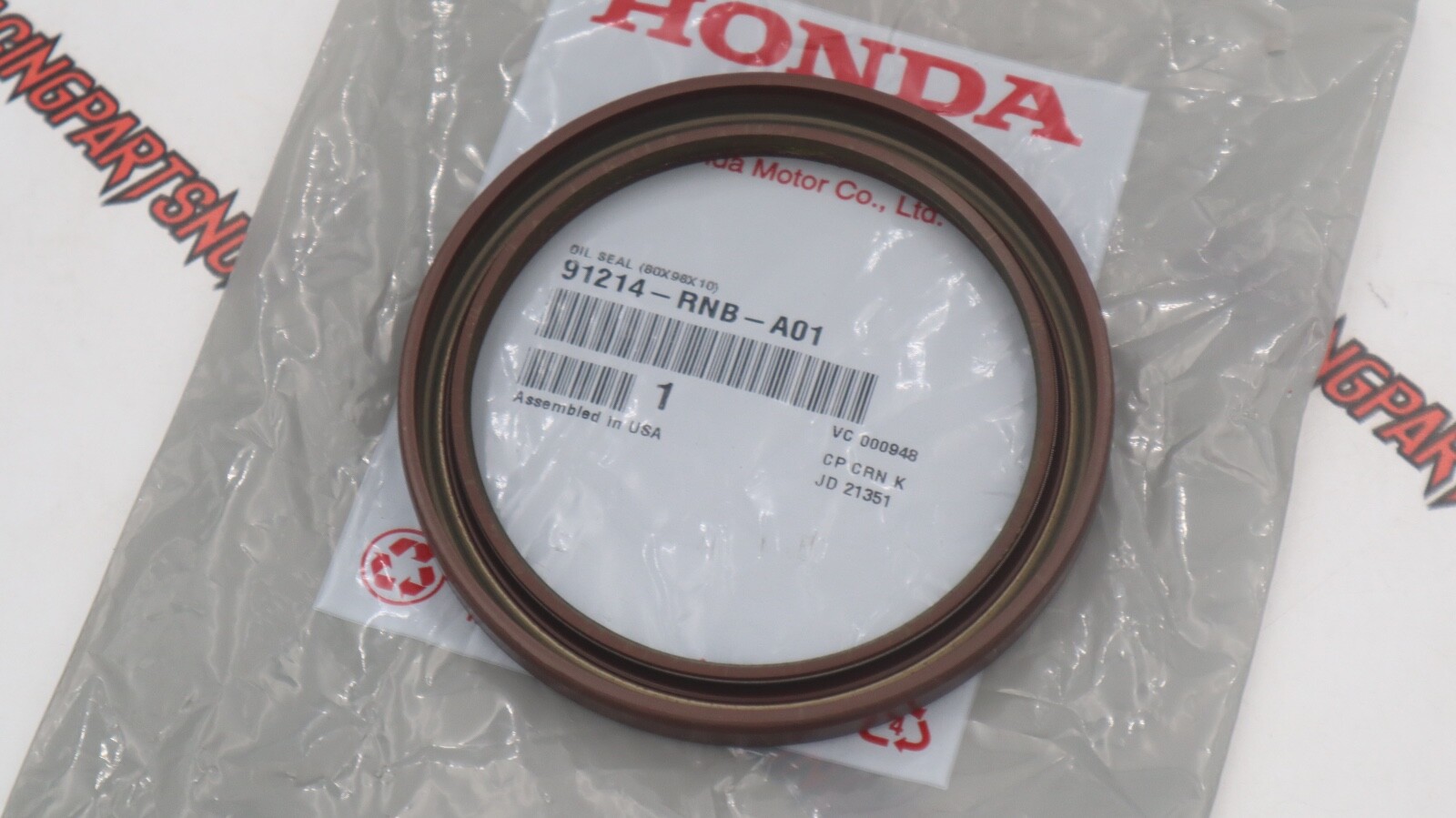 OEM HONDA RSX K20 TYPE S CIVIC SI TSX ACCORD CR-V CRANKSHAFT REAR MAIN SEAL RNB