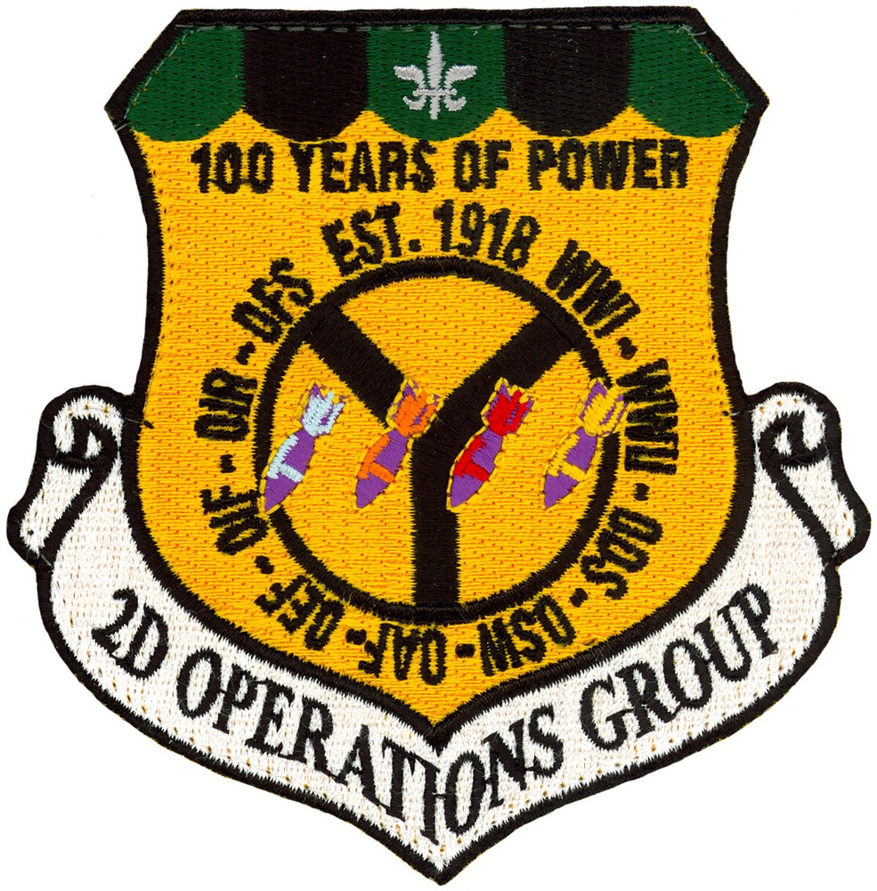 USAF 2nd OPERATIONS GROUP 100th YEARS OF POWER PATCH