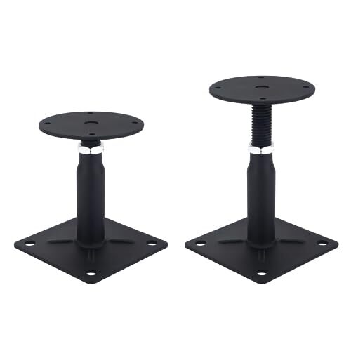 2 Pack Adjustable 4" to 7" Floor Jack，Mini Screw Jack，Adjustable Support Jack