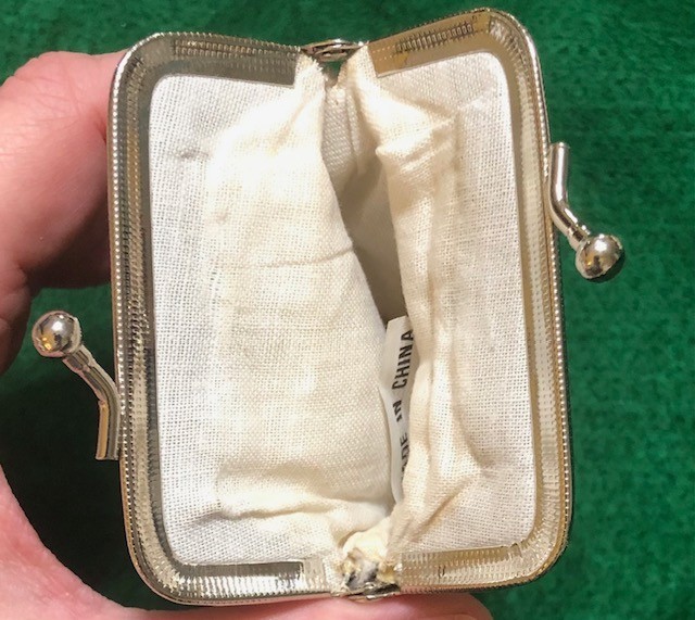 Long Silver Mesh Sequin Cigarette Case Pouch, Coin Purse, 120s ~EUC~