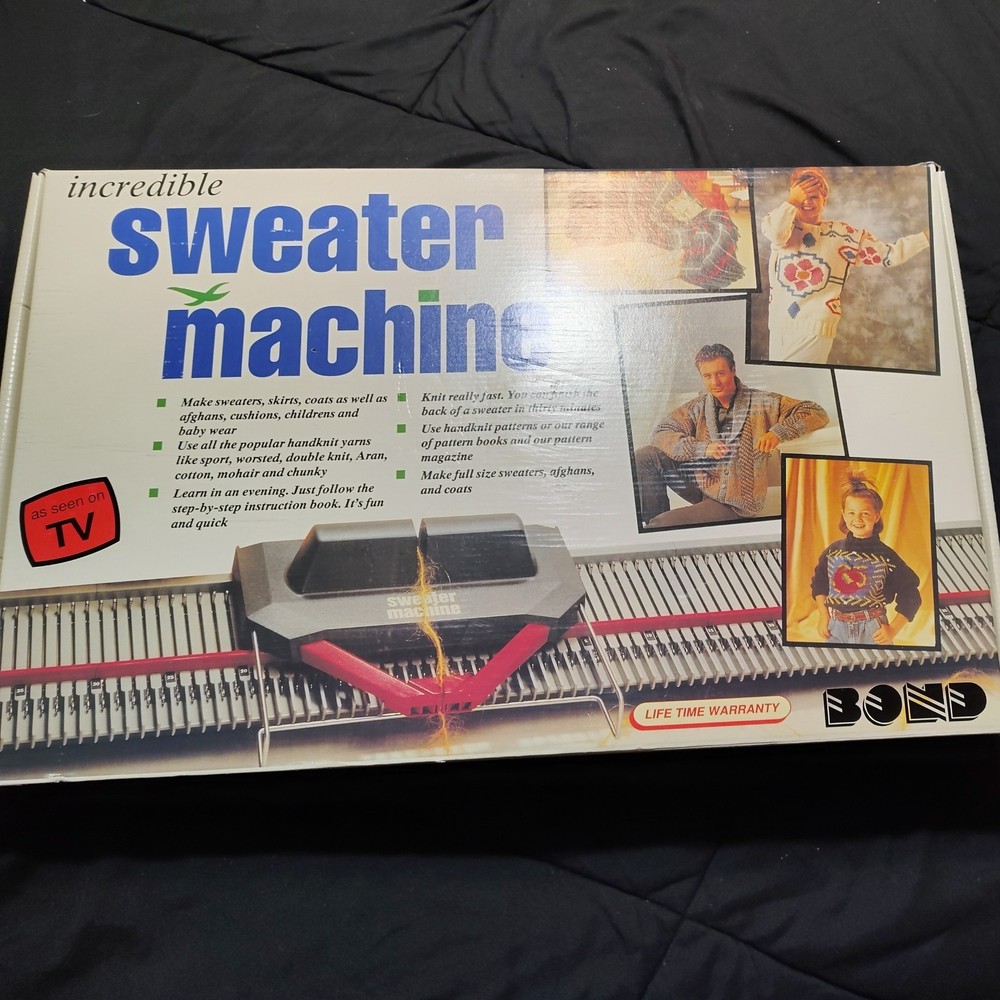 Bond Incredible Sweater Machine Knitting Machine - Black
